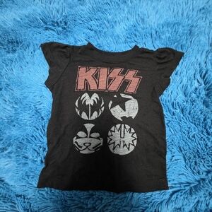 KISS Kids Black Graphic T-Shirt Size 18 Months